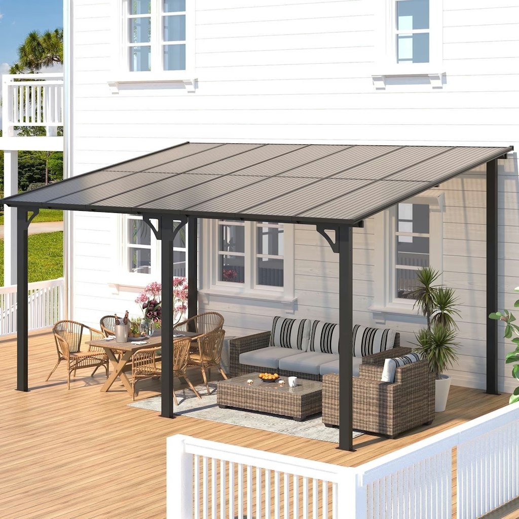 10x14-Foot Aluminum Hardtop Patio Pergola: $320