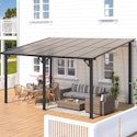 10x14-Foot Aluminum Hardtop Patio Pergola for $320 + free shipping