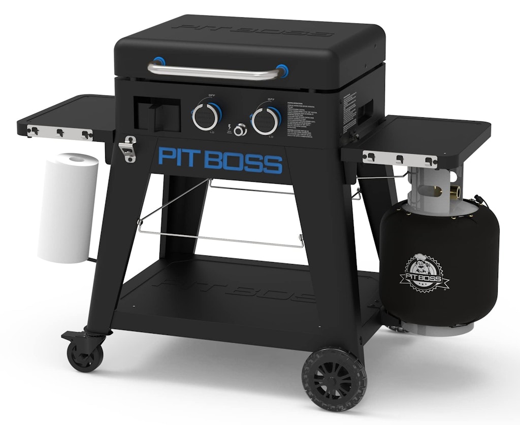 Pit Boss 2-Burner 26,000 BTU Portable Griddle Grill: $250