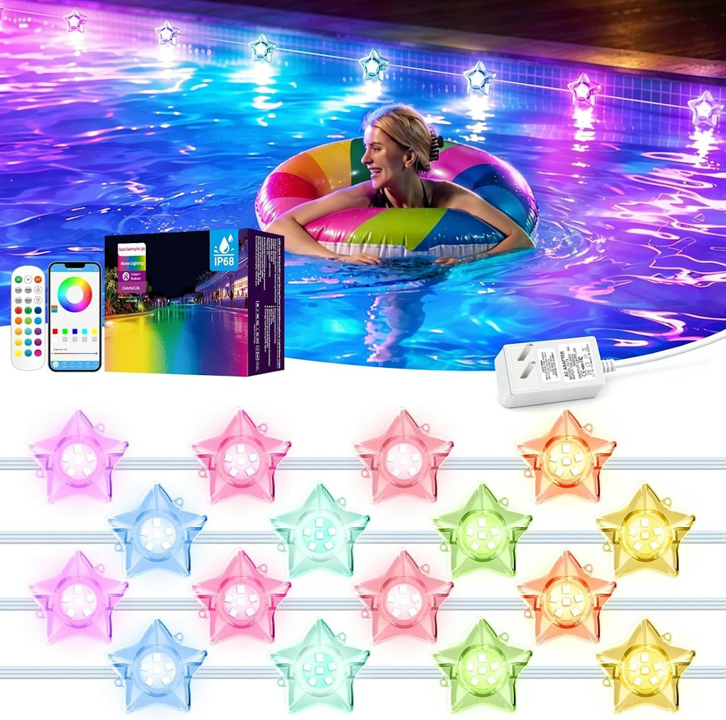 RGBIC 100-Foot Submersible Pool Lights: $47.96 RGBIC 100-Foot Submersible Pool Lights: $47.96