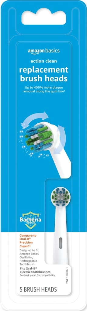 Amazon Basics Electric Toothbrush Replacement Heads 3-Pack: $8.70