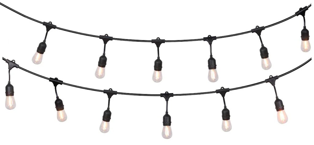 Harbor Breeze 48-Foot Plug-In Outdoor String Light w/ 18 LED Edison Bulbs: $40 Harbor Breeze 48-Foot Plug-In Outdoor String Light w/ 18 LED Edison Bulbs: $40