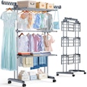 PurKeep 4-Tier Folding Clothes Drying Rack for $36 + free shipping