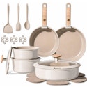 Carote Ceramic Nonstick 19-Pc. Cookware Set w/ Detachable Handles for $40 + free shipping