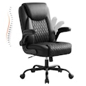 Leather Office Chair for $85 w/ Prime + free shipping