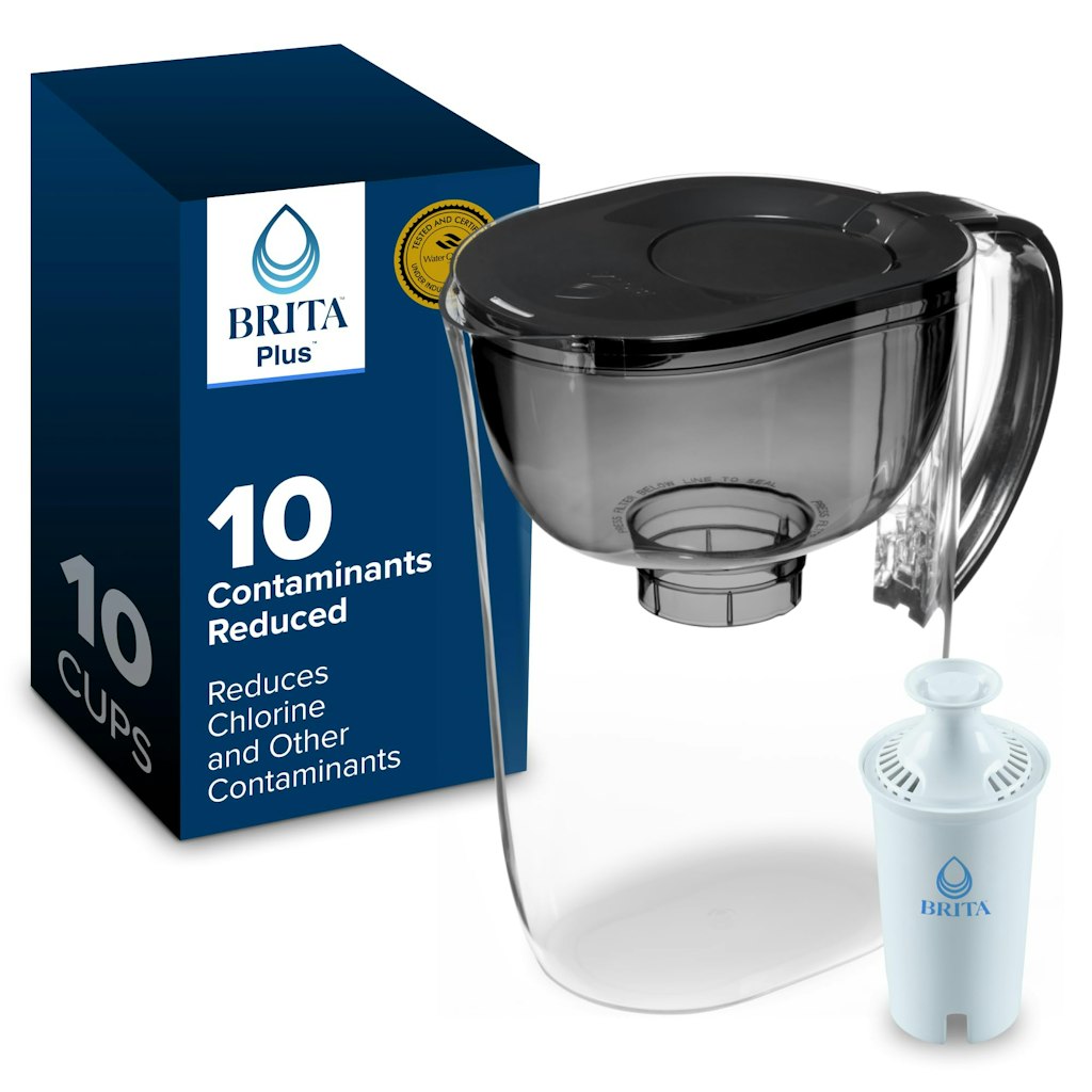 Brita Large 10-Cup Water Filter Pitcher w/ BritaPlus Filter: $25 w/ Prime Brita Large 10-Cup Water Filter Pitcher w/ BritaPlus Filter: $25 w/ Prime