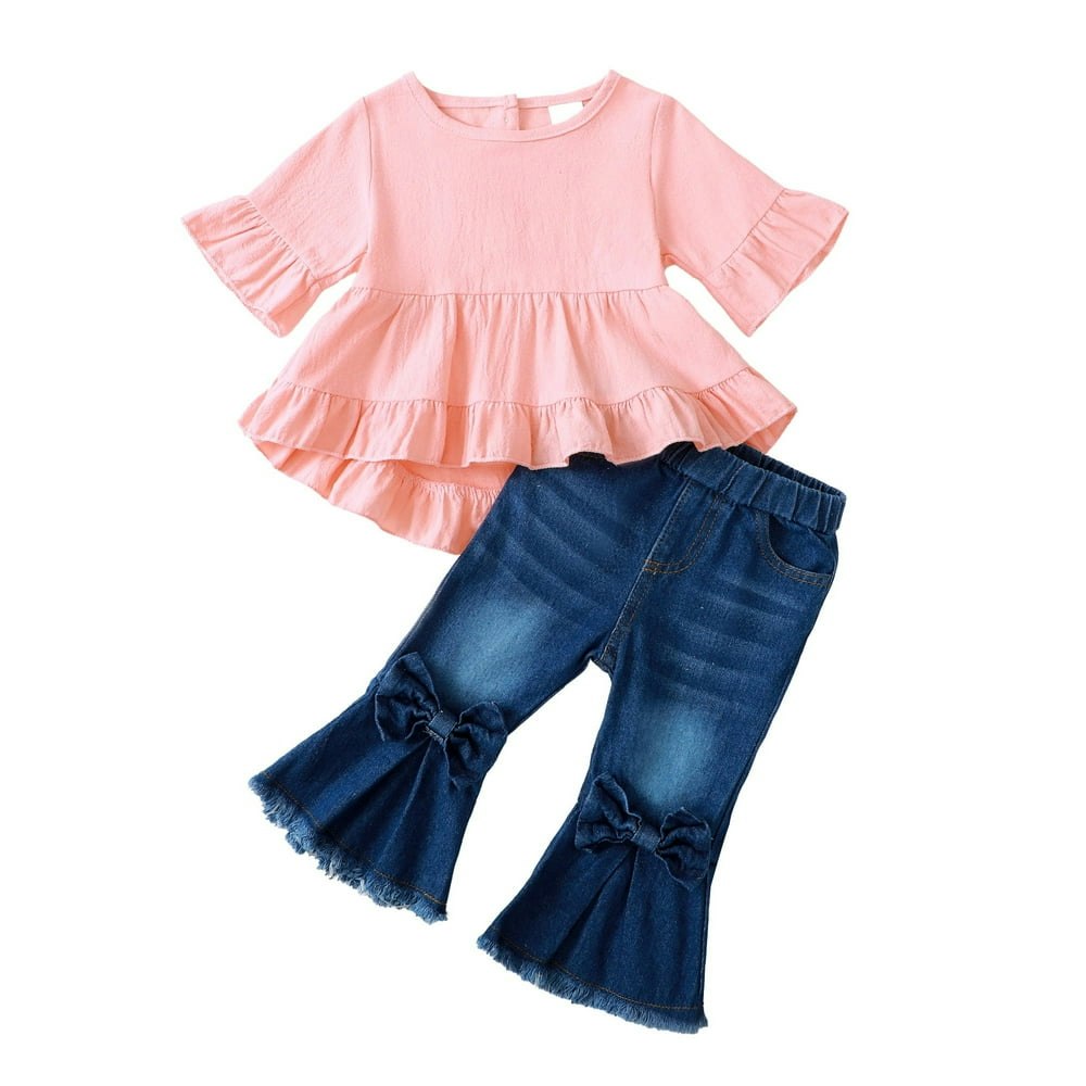 12 Months Baby Girls Denim Outfit Set 2-Piece: $13.49 12 Months Baby Girls Denim Outfit Set 2-Piece: $13.49