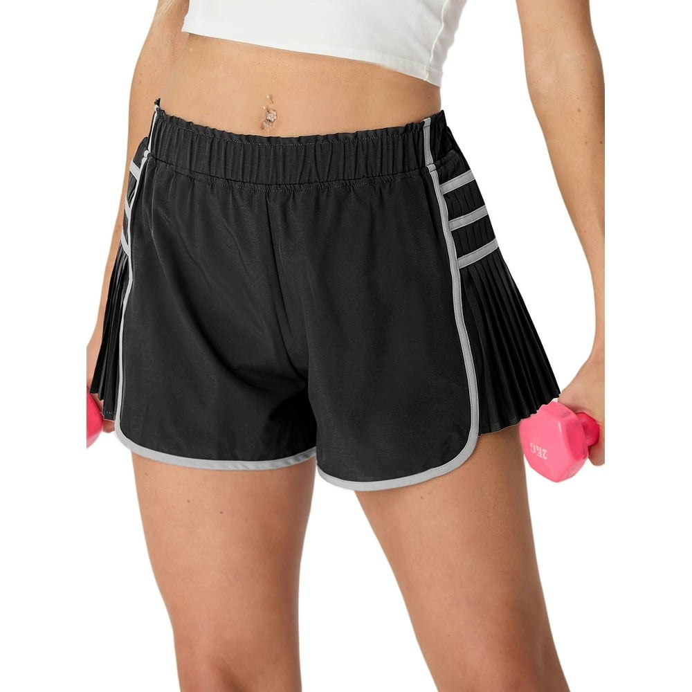 Cueply Women's Pleated Athletic Running Shorts: $13.79 Cueply Women's Pleated Athletic Running Shorts: $13.79