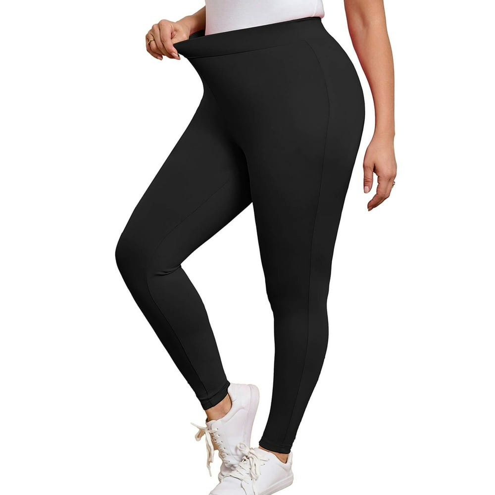 Showmall Women's High-Waisted Plus Size Yoga Leggings: $13.48 Showmall Women's High-Waisted Plus Size Yoga Leggings: $13.48