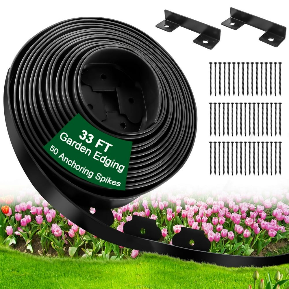 Remiawy 33-Foot Garden Edging Border Kit: $18.68