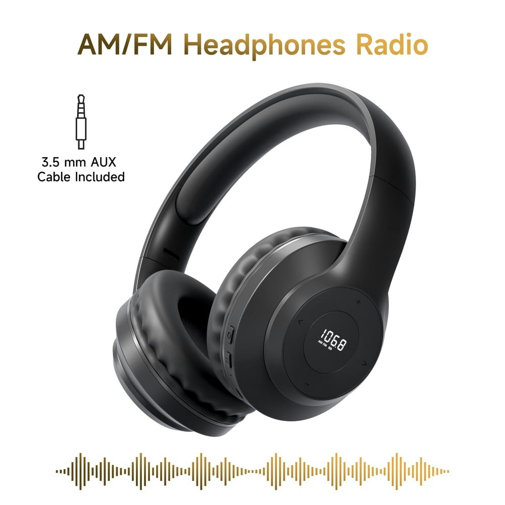 Umutoo X5 AM/FM Radio Headphones: $20.98