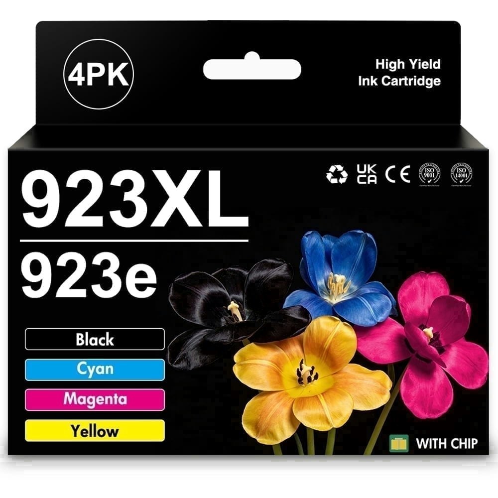 HP 923XL Ink Cartridge 4-Pack: $59.29 HP 923XL Ink Cartridge 4-Pack: $59.29