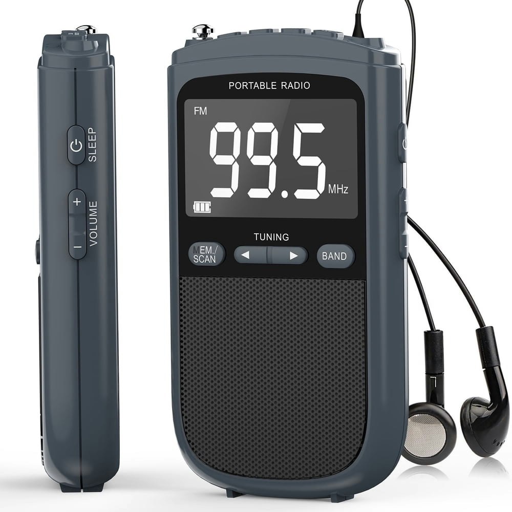Jazmm AM FM Portable Pocket Radio: $23.98