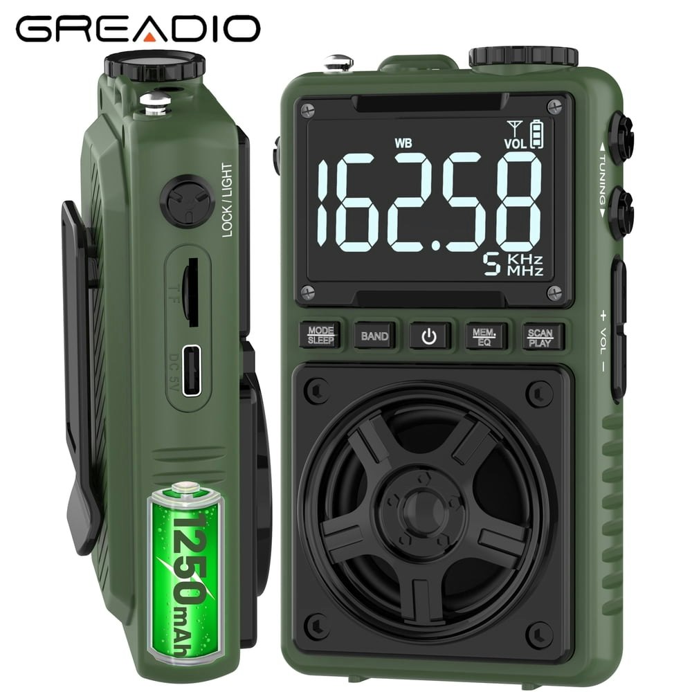 Greadio Portable Bluetooth AM/FM NOAA Weather Radio: $26.93 Greadio Portable Bluetooth AM/FM NOAA Weather Radio: $26.93