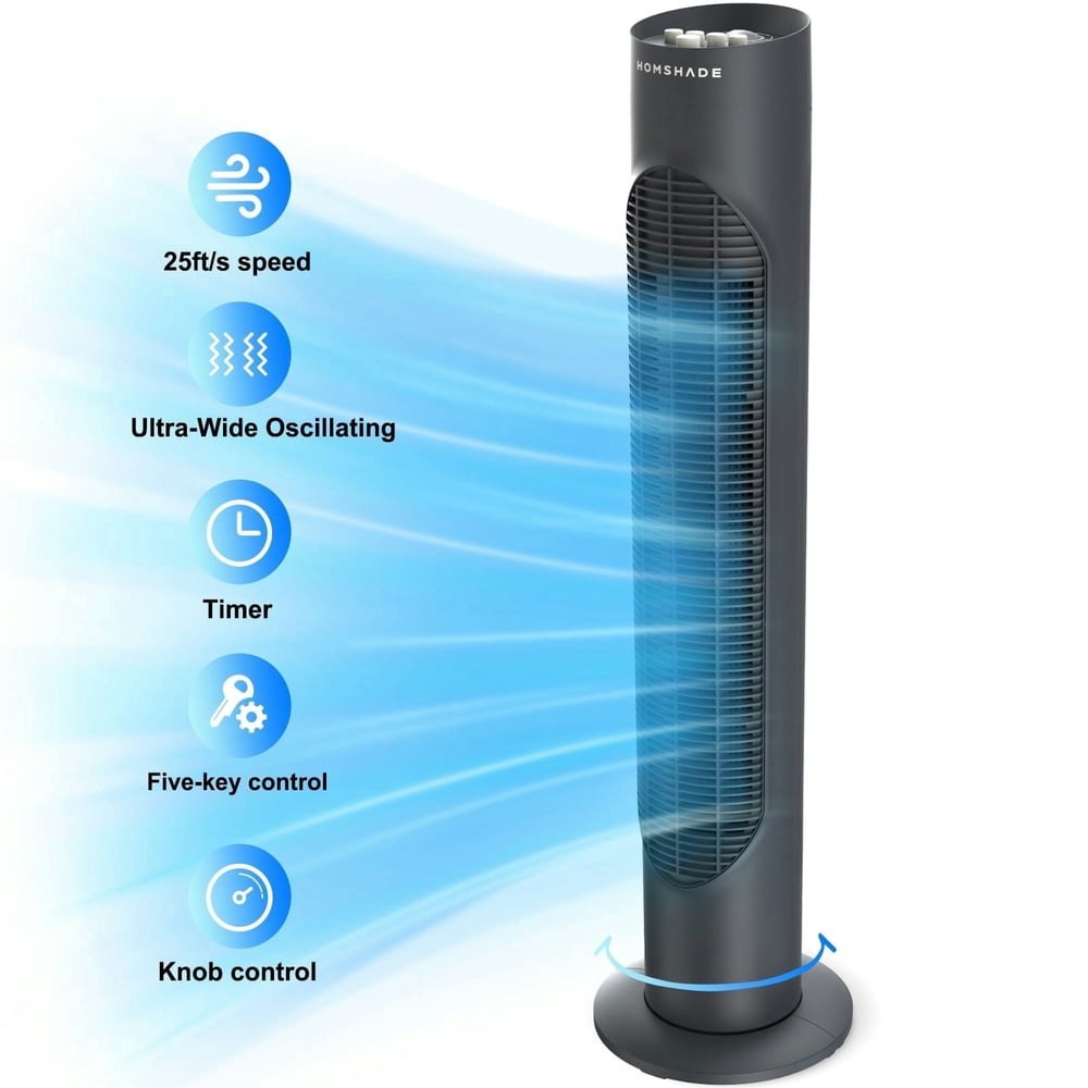 32-Inch Oscillating Tower Fan: $32.98