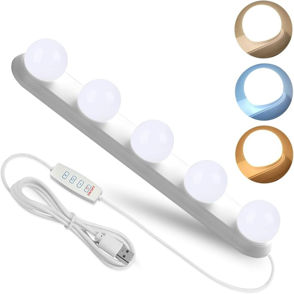 Ogednac Portable Dimmable LED Vanity Mirror Lights: $10.63 Ogednac Portable Dimmable LED Vanity Mirror Lights: $10.63