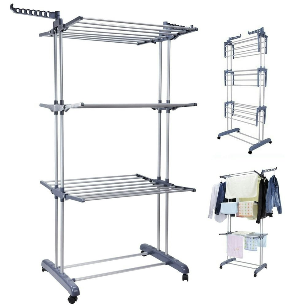 4-Tier Foldable Clothes Drying Rack: $28.11 4-Tier Foldable Clothes Drying Rack: $28.11