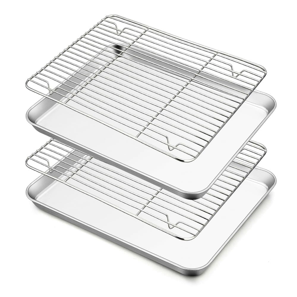 Walchoice Baking Sheet and Cooling Rack 4-Piece Set: $21.99