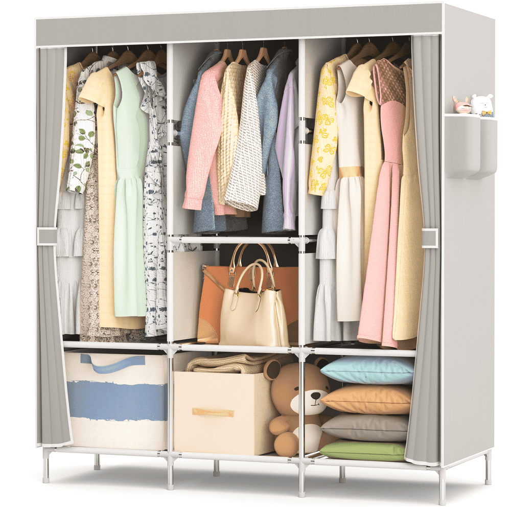 Youpins Portable 8-Shelf Closet Organizer and Clothes Rack: $24.69