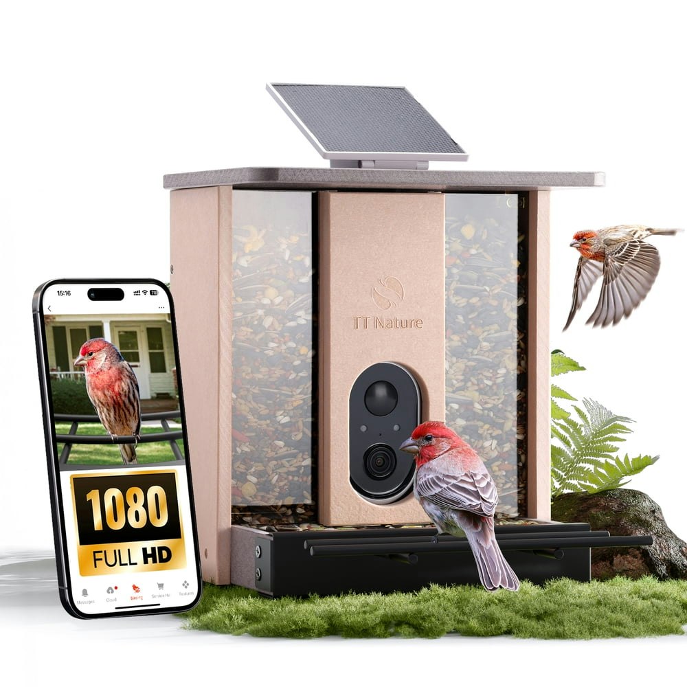 TT Nature HDPE Smart Bird Feeder with Camera: $89.99 TT Nature HDPE Smart Bird Feeder with Camera: $89.99