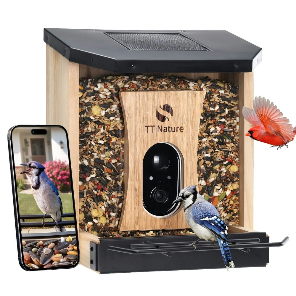 TT Nature Smart Solar-Powered Bird Feeder with Camera: $109.99 TT Nature Smart Solar-Powered Bird Feeder with Camera: $109.99
