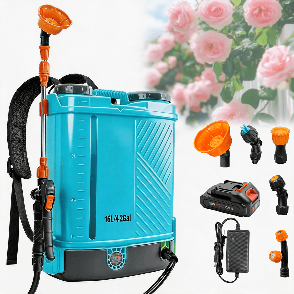 4-Gallon Battery Powered Backpack Sprayer: $69.01 4-Gallon Battery Powered Backpack Sprayer: $69.01