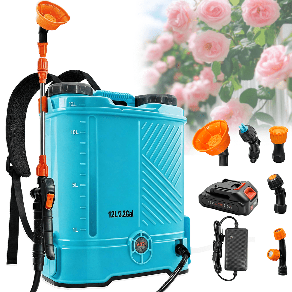 3.2-Gallon Battery-Powered Backpack Sprayer: $51.98