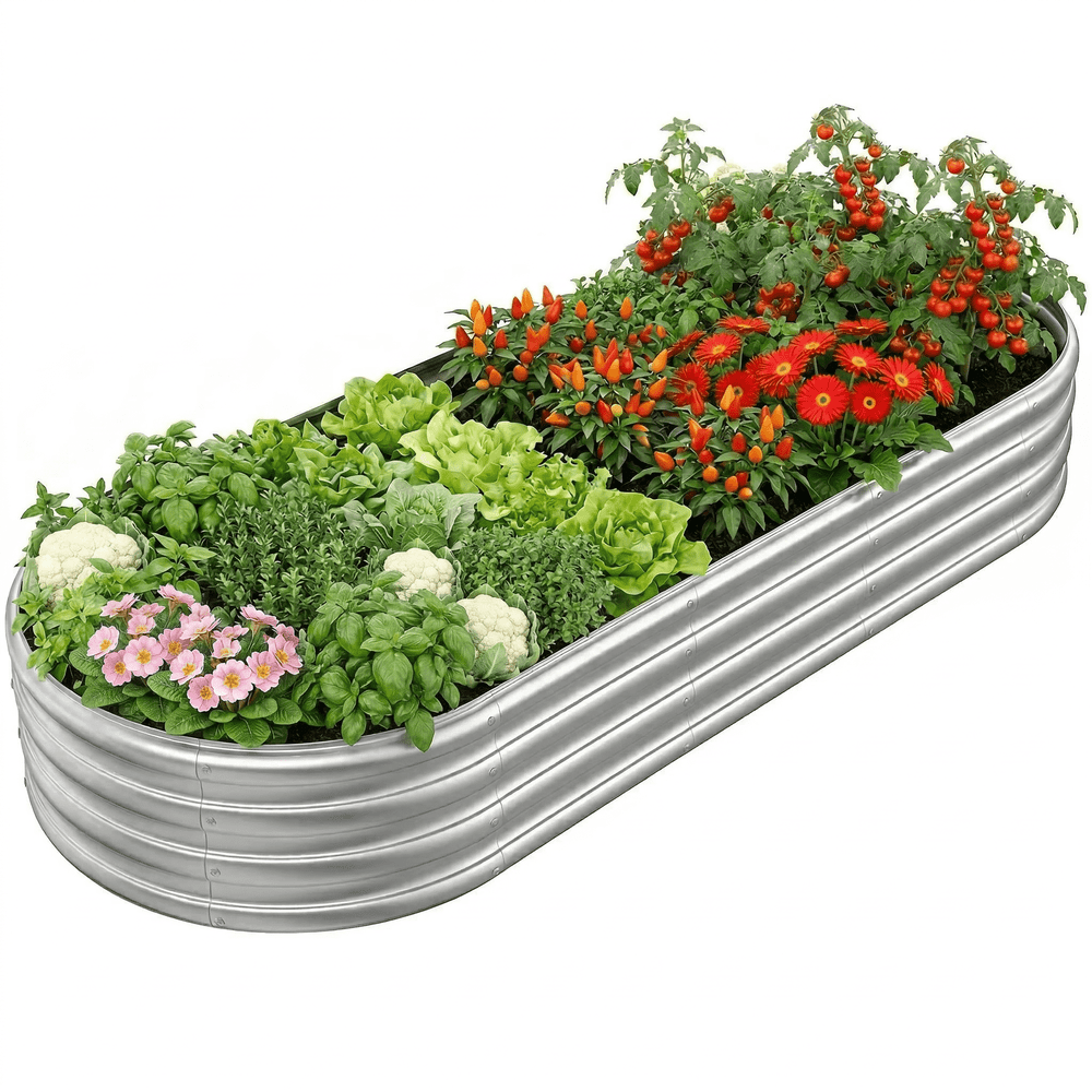 Untimaty 8x3x1-Foot Galvanized Metal Raised Garden Bed: $28.49 Untimaty 8x3x1-Foot Galvanized Metal Raised Garden Bed: $28.49