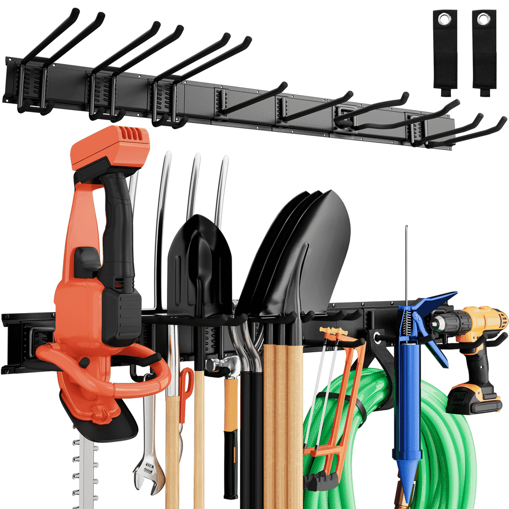 Untimaty 48-inch Wall-Mounted Garage Tool Storage Rack: $33.99