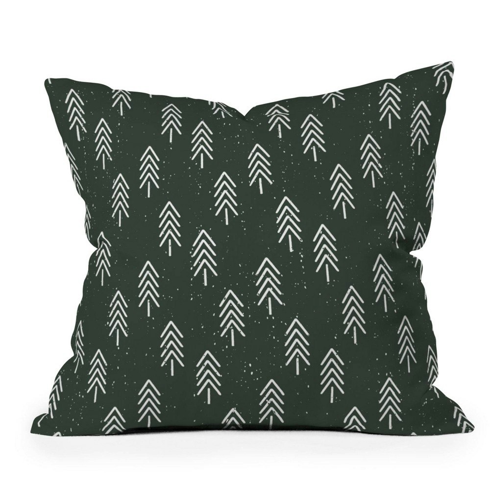 Deny Designs 16" x 16" Pine Trees Throw Pillow: $43.99