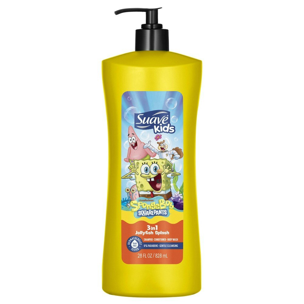 Suave Kids SpongeBob SquarePants 2-in-1 Shampoo + Body Wash 28 fl oz: $5.98 Suave Kids SpongeBob SquarePants 2-in-1 Shampoo + Body Wash 28 fl oz: $5.98