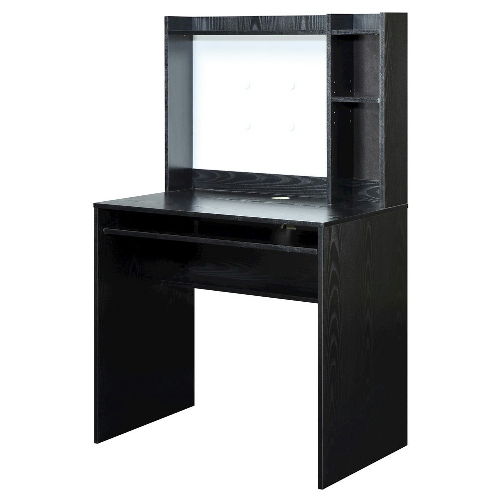 Designs2Go Student Desk with Magnetic Bulletin Board and Shelves Black: $98.99