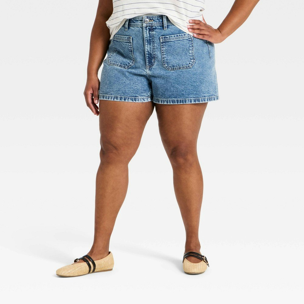 Universal Thread Women's Sailor Denim Shorts 2.75" 22": $28