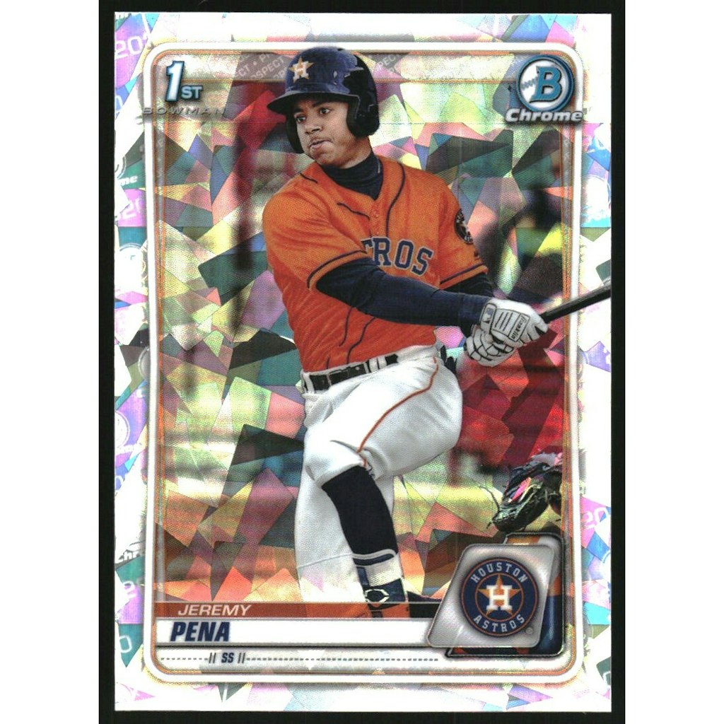 2020 Bowman Chrome Prospects Atomic Refractors Jeremy Pena: $15 2020 Bowman Chrome Prospects Atomic Refractors Jeremy Pena: $15