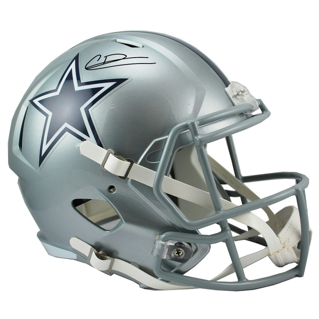 Caleb Downs Dallas Cowboys Autographed Riddell Speed Replica Helmet: $379.99 Caleb Downs Dallas Cowboys Autographed Riddell Speed Replica Helmet: $379.99