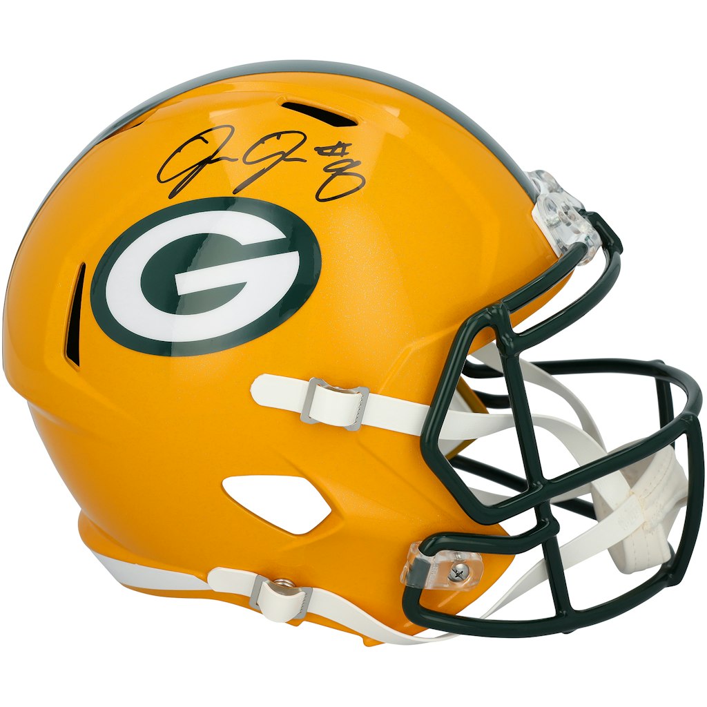 Josh Jacobs Green Bay Packers Autographed Riddell Speed Replica Helmet: $419.99 Josh Jacobs Green Bay Packers Autographed Riddell Speed Replica Helmet: $419.99