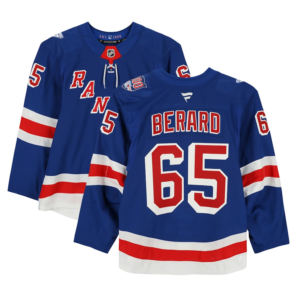 Brett Berard New York Rangers Game-Used #65 Jersey: $799.99 Brett Berard New York Rangers Game-Used #65 Jersey: $799.99