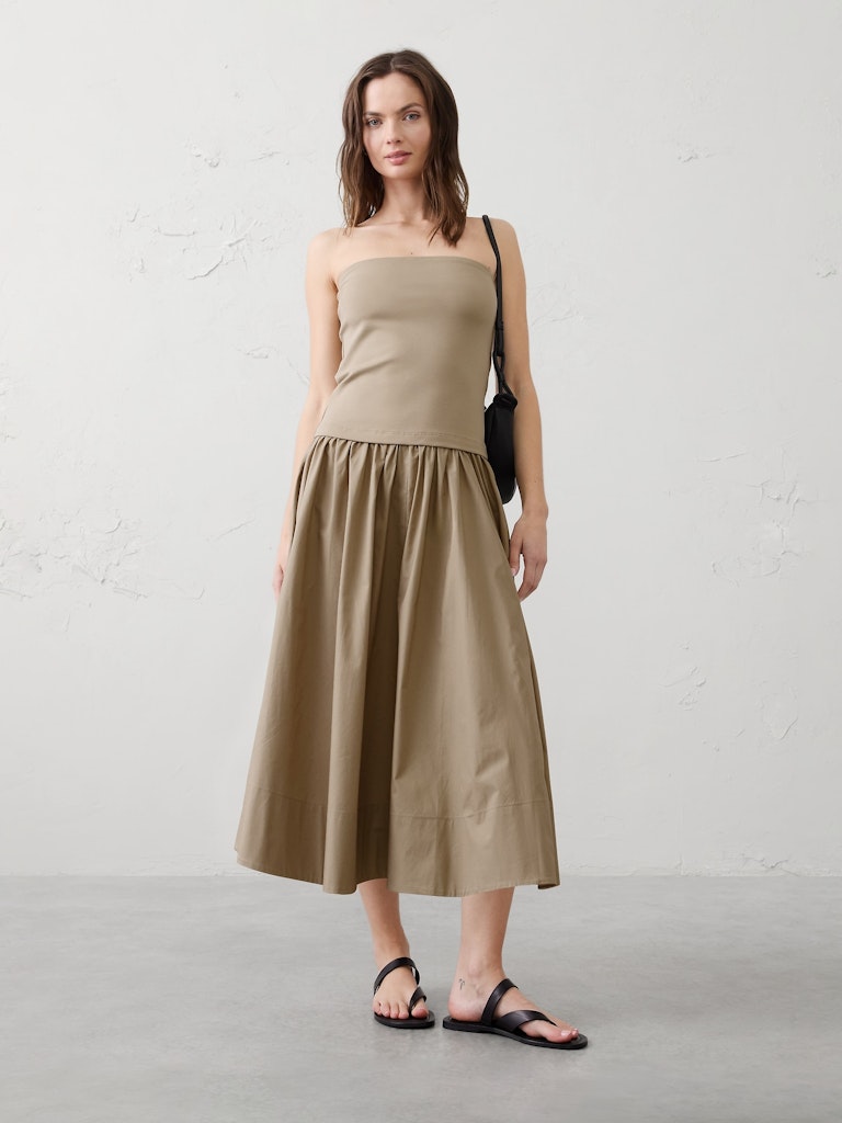 Strapless Midi Dress: $65