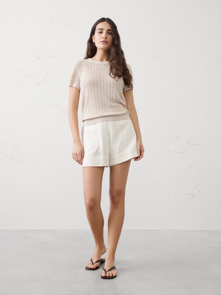 Pointelle Sweater: $45