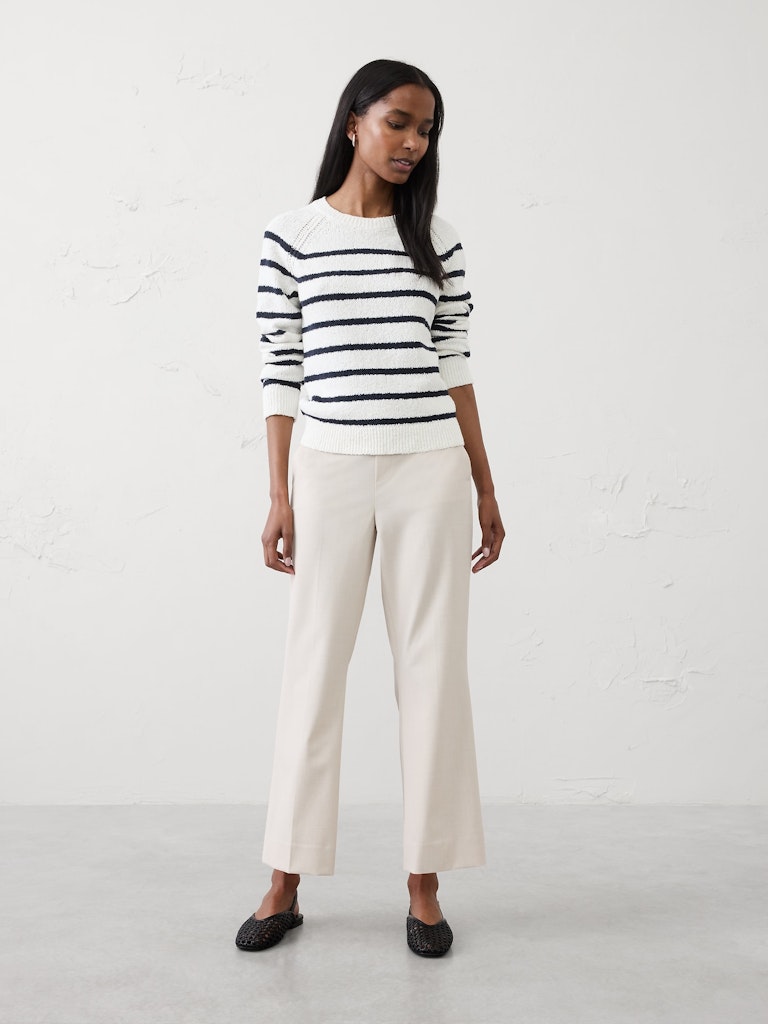 Hayden Sculpted High-Rise Bootcut Cropped Pant: $45