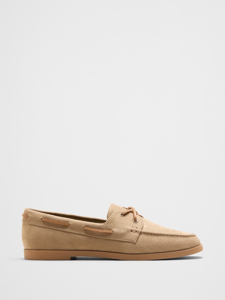 Vegan Suede Boat Shoe: $65 Vegan Suede Boat Shoe: $65
