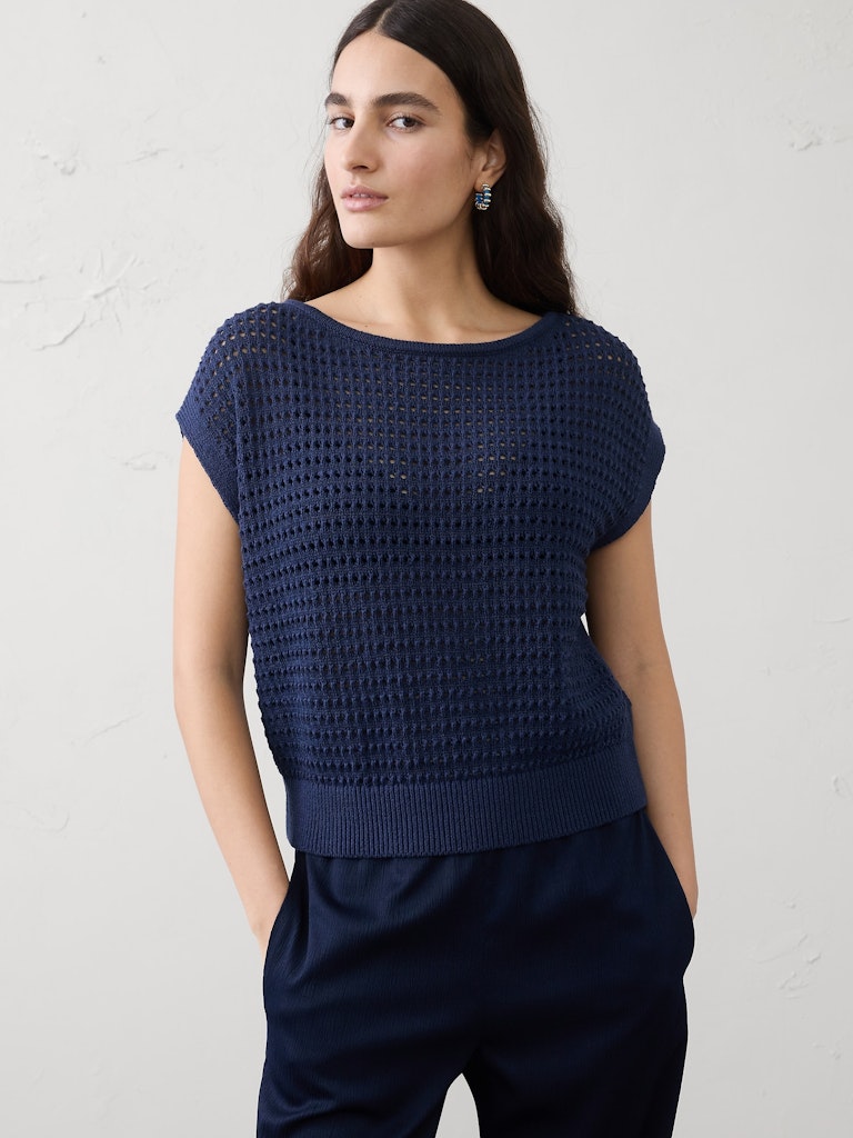 Open Stitch Dolman-Sleeve Sweater: $45 Open Stitch Dolman-Sleeve Sweater: $45