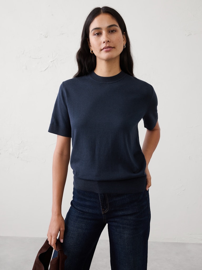 Forever Short-Sleeve Sweater: $30 Forever Short-Sleeve Sweater: $30