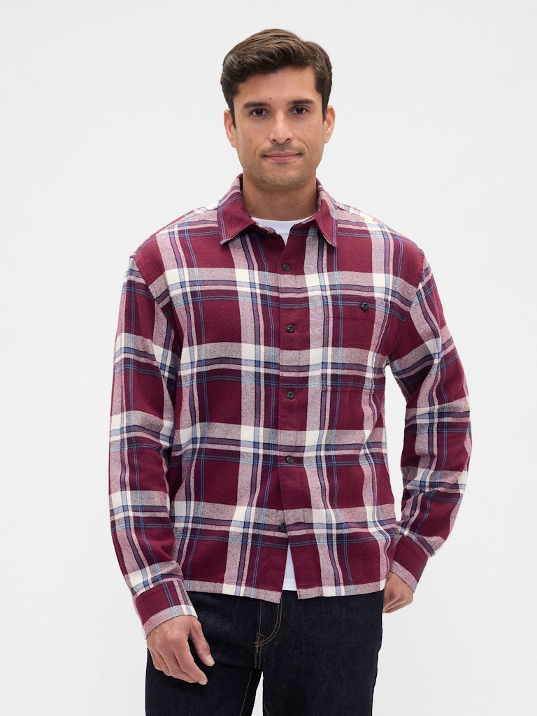 Flannel Shirt in Boxy Fit: $23.99 Flannel Shirt in Boxy Fit: $23.99