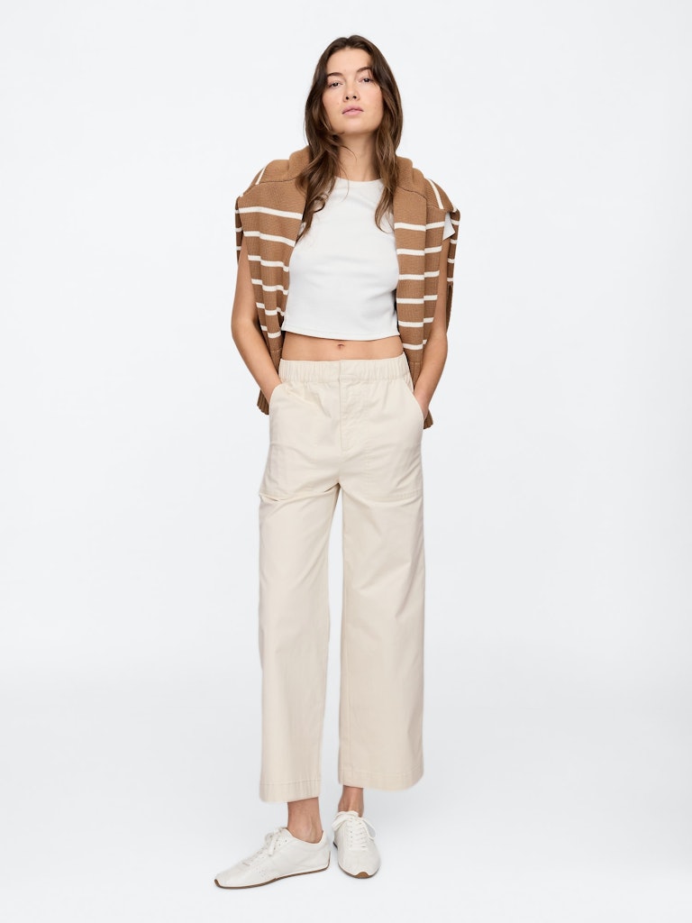 High Rise Wide-Leg Khakis: $27.99 High Rise Wide-Leg Khakis: $27.99
