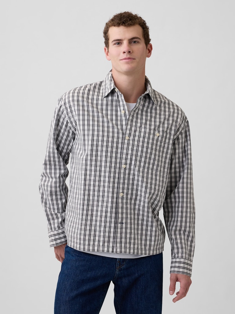 Poplin Boxy Fit Shirt: $23.99 Poplin Boxy Fit Shirt: $23.99