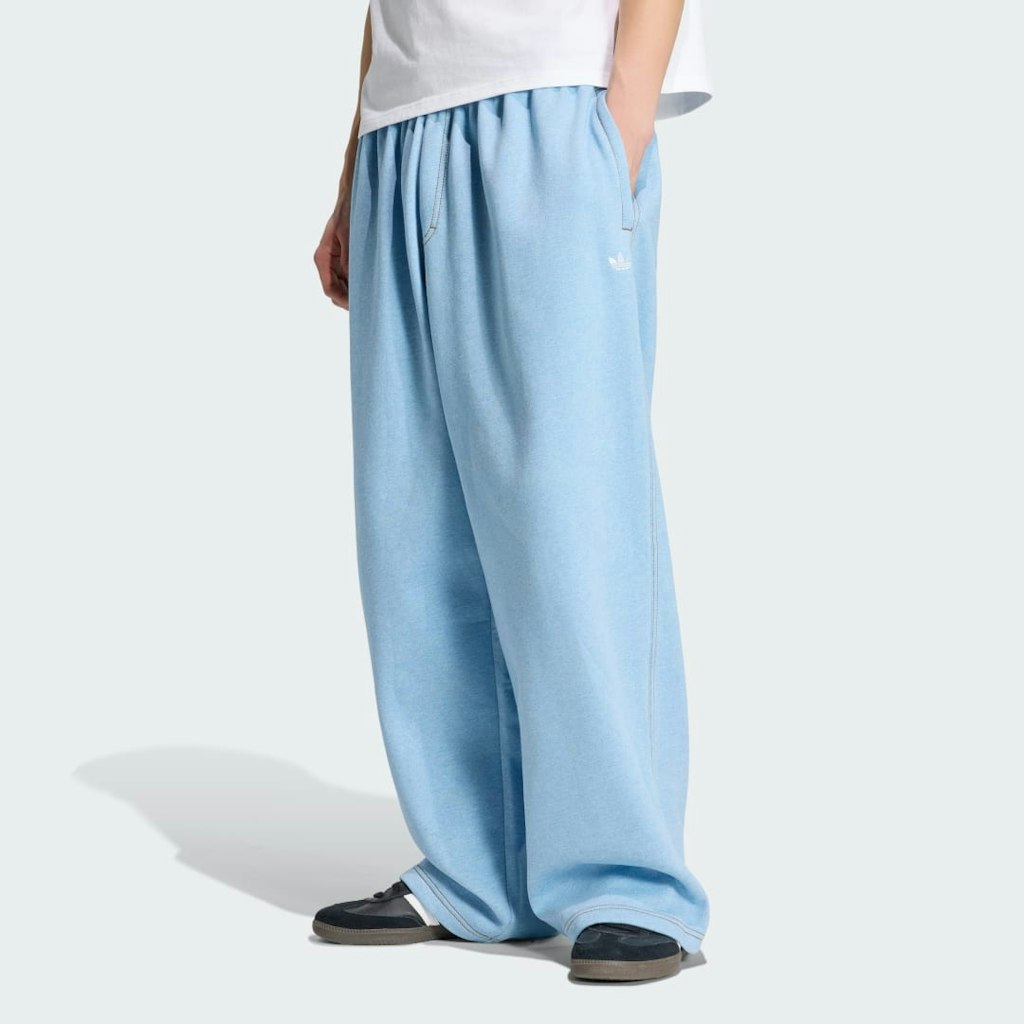 Trefoil Essentials Melange Baggy Open Hem Pants: $70 Trefoil Essentials Melange Baggy Open Hem Pants: $70