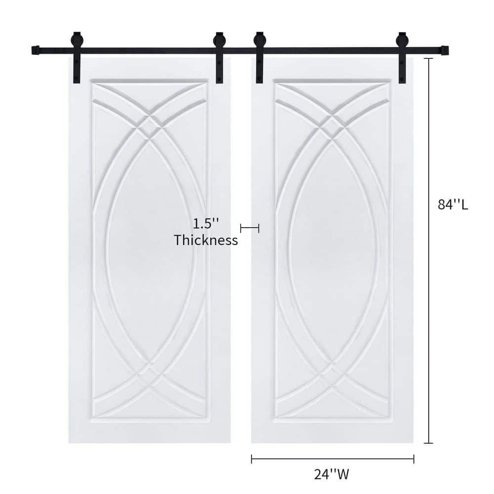 Double Modern Art Panel Barn Sliding Door: $1,100 Double Modern Art Panel Barn Sliding Door: $1,100