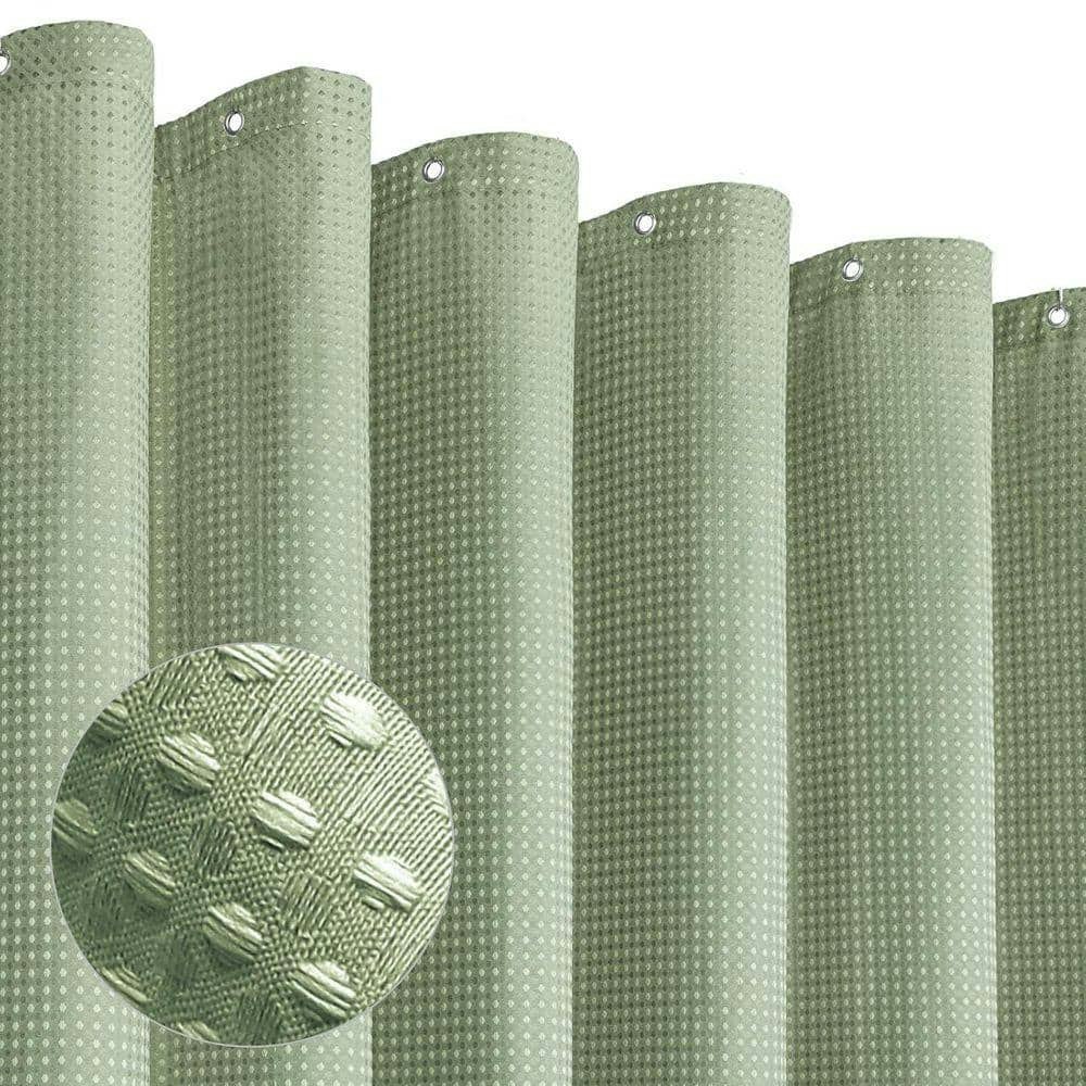Heavyweight Waffle Fabric Shower Curtain: $45.42 Heavyweight Waffle Fabric Shower Curtain: $45.42