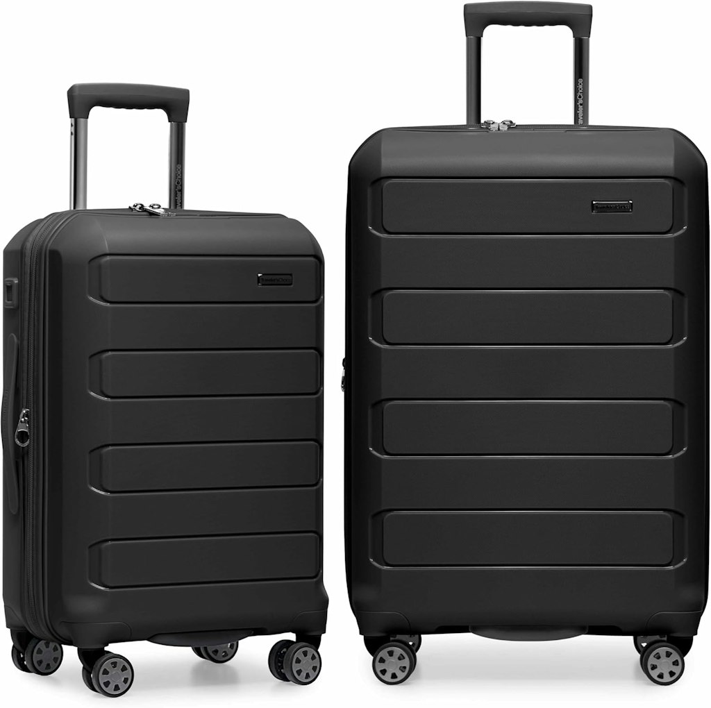 Pagosa Hardshell Expandable Spinner Luggage 2-Piece Set: $124 w/ Prime